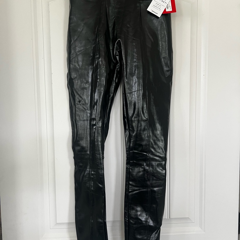 SPANX  Faux Patent Leather Leggings